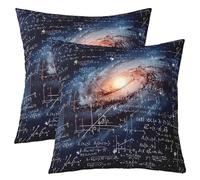 Throw Pillow Covers Math Equation Outer Space Galaxy Mathematics Formula Geometry Science Set Of 2 Polyester Decorative Cushion Covers For Outdoor Tent Home
