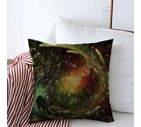 Throw Pillow Covers Red Amazing Sunrise Over Alien Planet Satellite Nebula Science Astro Astrology Astronomy Astrophysics Pillow Case Printed Chair Pillowcases, For Bed, Garden, 45x45cm