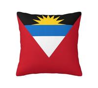 Throw Pillowcase Antiguan And Barbuda Flag Cushion Cover Wrinkle Cushion Covers Smooth Pillow Cover For Office Garden Livingroom 45X45 Cm