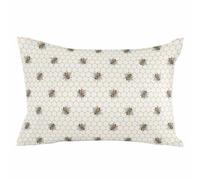 Throw Pillowcase Bees Yellow Beehive Texture Pillow Cover Gifts For Women Pillow Cases Cozy And Breathable Pillowcase For Bedroom Livingroom Office L