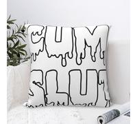 Throw Pillowcase Cum Slut Cushion Cover Smooth Pillow Cover Wrinkle Pillowcase For Garden Office Livingroom 45X45 Cm