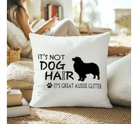 Throw Pillowcase It'S Not Dog Hair It'S Great Aussie Pillow Cover Cozy And Breathable Cushion Cover Super Soft For Office Livingroom Sofa Bed 45X45 Cm