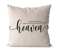 Throw Pillowcase To Everything There Is A Season A Time For Every Purpose Under Heaven Inspirational Pillowcase Super Soft Cushion Covers Gifts For Women For Sofa Bed Livingroom Bedroom 45X45 Cm