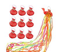 Throw Streamers Hand Throw Confetti Poppers Paper Crackers 10 Pack Magic Paper Cracker Romantic Confetti Streamer for Wedding, Birthday, Party, Graduation, Celebrations, Party Favors
