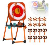 Throw Target Game Set with Flying Axes and Darts, Adjustable Height for Indoor and Outdoor Fun, Perfect for Teens and Adults