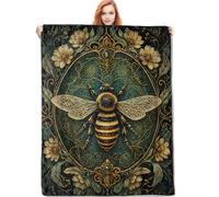 Throw Vintage Botanical Bee Summer Quilt Best Friend M