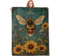Throw Vintage Bumble Bee Bed Cover Adult L
