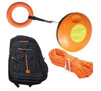 Throwable Flotation Device for Emergency Rescue, 40m Rope for River Safety, Ideal for Boating, Rafting, and Kayaking, Drowning Prevention