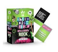 Throwback Lyrics The 90s & 2000s Rock Music Trivia Game with Charades | Finish The Lyrics + Steal Cards | Includes Playlist & Stickers | Adult Party Game Night- 250 Cards