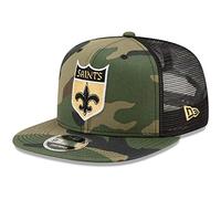 Throwback New Orleans Saints Mesh 9Fifty Snapback Cap Wood
