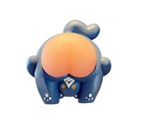 Throwing Ball, Bouncing Butt, Animal Ornament, Animal Butt, Soft Stress Toy, Table Figure, Desktop Ornaments, Funny Animal Toy, Birthday Colourful Stress Cube with 6 Funny (Blue, One Size)