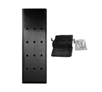 Throwing Dart Stand - Timber Equipment Organizer Showcase Frame | Multi Slot Target Accessory Station Enhancing Collection Presentation Featuring Carry Bag Storage for Man Cave, Home and Workplace