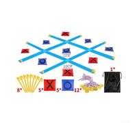 Throwing Game for All Weather Play - Construction Allows Use Indoors During Rainy Days or Outdoors on Sunny Afternoons (kit1 blue)