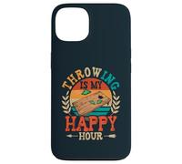 Throwing Is My Happy Hour Sack Bean Bag Toss Game Cornhole Case for iPhone 13