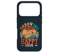Throwing Is My Happy Hour Sack Bean Bag Toss Game Cornhole Case for iPhone 17 Pro