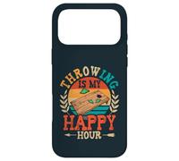 Throwing Is My Happy Hour Sack Bean Bag Toss Game Cornhole Case for iPhone 17 Pro Max