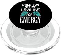 Throwing Is My Superpower Discus Throw Track And Field PopSockets PopGrip for MagSafe