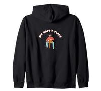 Throwing Pottery on the Wheel Makes Me Happy, Funny Zip Hoodie