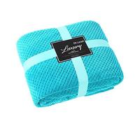 Throws Blanket Double Size Bed Fleece 2 Seater Sofa 150 x 200 cm Large Soft Warm, Teal