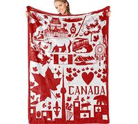 Throws Canadian Canada Souvenir Red Summer Quilt Office L