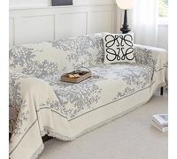 Throws for Sofas Large Throws for Settees 1 2 3 4-Seater Sofa Throw Cover Multipurpose Throws For Sofas Furniture Blanket Soft Chenille L-Shaped Corner Universal Couch Cover Pet Rebellion Sofa Covers