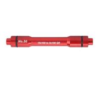 Thru Axle Adapter Durable Aluminum Alloy Front Wheel Hub Bike QR Thru Axle Adapter For Mountain Bikes Road Bikes And Repair Shops (Red)