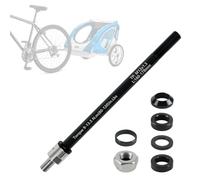 Thru Axle Adapter, M12 Bicycle Thru Axle Adapter with 1.0/1.5/1.75 mm Thread Pitch, 160-178 mm Adjustable Shaft Length Compatible with Most Bicycle Trailer Couplings (M12 x 1.5 (160-178mm))