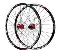 Thru Axle MTB Wheelset 26/27.5 Inch, Aluminium Alloy Disc Brake HG Sealed Bearing 32H Front & Rear Wheel 29ER Bike Rim for 7-12 Speed 2215g(Color:F+R,Size:QR 26 inch)