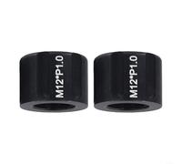 Thru Axle Nut Set of Two Ideal for Road Bikes and Mountain Bikes with Secure Fitment (12x1.0mm)