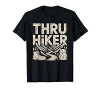 Thru Hiker Trail Map 2190 Miles East Coast Completed Badge T-Shirt