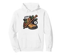 Thru Hiker Vintage Long Trail Map Badge West Coast Hike Pullover Hoodie