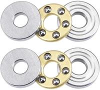 Thrust Ball Bearing, 10Pcs Plane Axial Ball Bearing Thrust Bearing(F3-8)