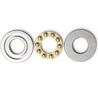 Thrust Ball Bearing, 5PCS F2-6M F3-8M F5-10M F6-12M F8-16M F10-18M 3-in-1 Plane Axial Ball Thrust Bearing(F7-13m 7x13x4.5mm)