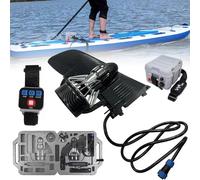 Thruster Electric Surfboard, 24V Surfboard Electric Fin,Easy to Install,Adjustable Speed,3-6 Km/h, Controller Remote Control Watch, Easy to Control Accurate Speed and Direction