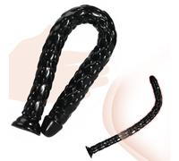 Thrusting Dildo Anal Plug 12 inch Long Dildo Butt Plug Tail Soft Massage Stick BDSM Dragon Scale Tentacle Masturbator Stick Fake Gay Sex Toys with Strong Suction Cup for Hands-Free Play (Black, M)