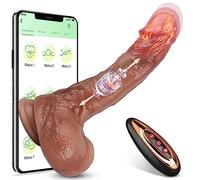 Thrusting Dildo Vibrators Sex Toys, Realistic Heating Dildos for Clitoral G-spot Anal, Adult Toy Sex Toys4couples Men & Women, Remote Control Vibrator Gay Anal Toys with 9 Thrusting & Vibrating Modes