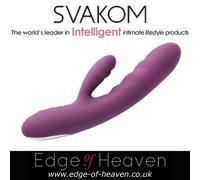 Avery Thrusting Rabbit Vibrator with Clitoral Stimulator Svakom Lilac One Size