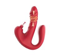 Thrusting Vibrator Sex Toys - 3 in 1 Adult Toys Dildo Women Rabbit Vibrators with 9 Flapping & Thrusting & Vibrating Modes, G Spot Clitoral Vibrator APP Anal Toy Sex Toy for Female Couples Games