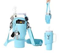 Thryviel Bag for Stanley Cup, 1.2L / 40oz Stanley Cup Accessories, Carry Bag with Mobile Phone Pocket, Water Bottle Holder Stanley Cup Bag for Tumbler, for Travel, Hiking, Running, Cycling, Gym