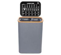 THRYZZLE Laundry Basket with Lid - 100L Large Slim Wash Baskets Laundry Storage Bin for Bedroom, Bathroom Corner & Dorm - Collapsible Laundry Hamper with Dirty Clothes Bag - Grey