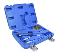 Thsakzo 14 Pcs Injector Seat And Shaft Cleaning Kit,Injection Nozzle Seal Tool Injector Manhole Cleaning Set,Universal Injector Cleaning Tool Set,Diesel Injector Seat Shaft Cleaner Cleaning Brush Kit