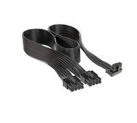 Thsion 90 Degree 12VHPWR Cable Compatible with Corsair, 600W PCIe 5.0/Gen 5 8-pin to 12V-2x6 PSU Cable - Fits RMX, RMe, HX, AX, SF PSU's only - 12+4pin Connector for GPUs (Type A)
