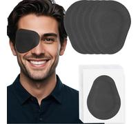 THSIREE 20 Pcs Adhesive Eye Patches for Adults, Medical Eye Patch Disposable Breathable Eyepatch for Amblyopia Lazy Eye Latex Free Adhesive Bandages for Adults, Black Large Size 3.54×2.76 inches