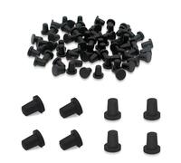ThtRht 100 Pack Ink Cartridge Rubber Plug Stopper Replacement 1/16" 2mm Black Solid Silicone Sealing Hole Cover Plugs for HP 803 803XL 680 802 62 63 Ink Cartridges Deskjet Officejet Printer