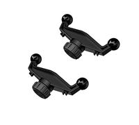 ThtRht 2 Pack 17mm Ball Mount Splitter Adapter 1 to 2 Head Joint Extension Connector Base for Dual Socket Stand Arm Bracket Clamp Clip Car Mobile Phone Holder Car Dashboard Phone Tablet Cam