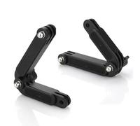 ThtRht 2 Pack Action Camera Curved Extension Arm Adjustable Rotating Camera Mount Joint Adapter for Mobile Phone Chest Strap Harness Mount Head Strap Holder Kit POV VLOG Chest Harness Mount