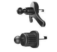 ThtRht 2 Pack Air Vent Clips Universal Car Mount 0.67in 17mm Joint Ball Head Base Stander Grip Holder Air Outlet Hook Lock Replacement for GPS Bracket Phone Wireless Charger Clamp