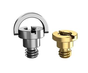 ThtRht 2 Pack Camera Bottom Screw Extender Replacement D-Ring Male to Female 1/4 inch Thread Mount Screws Adapter for Leather Half Case Cover Half Leather Case Kit Leather Camera Case Carrying Bag