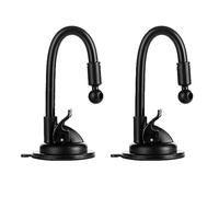 ThtRht 2 Pack Car Phone Holder Mount Suction Cup Replacement with Long Arm Gooseneck 17mm Ball Joint Connector Suction Stand for Car Windshield Mirror Shower Phone Holder Clips GPS Navigator