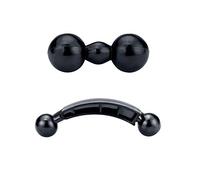 ThtRht 2 Pack Double 17mm Ball Mount Joint Head Connector Extension Adapter for Garmin GPS Car Bicycle Motorcycle Handle Bar Phone Tablet Holder Bracket Socket Arm Base Dash Camera Clip Clamps